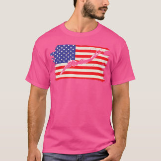 Dive American Flagga Springboard Platform Diving B T Shirt