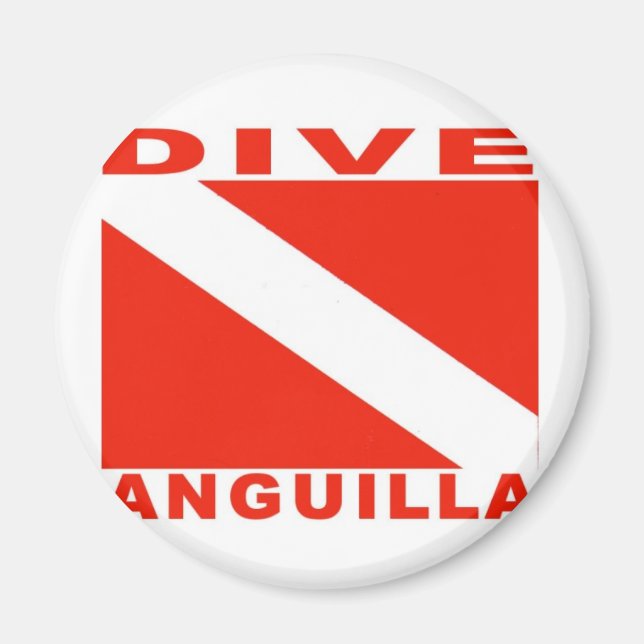 Dive Anguilla Magnet (Framsidan)