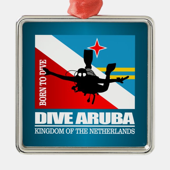Dive Aruba DF2 Julgransprydnad Metall (Framsidan)