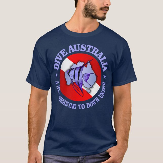 Dive Australia (rd) Apparatur T-shirt (Framsida)