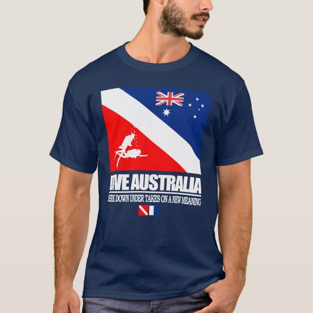 Dive Australia (sq) T-Shirt (Framsida)