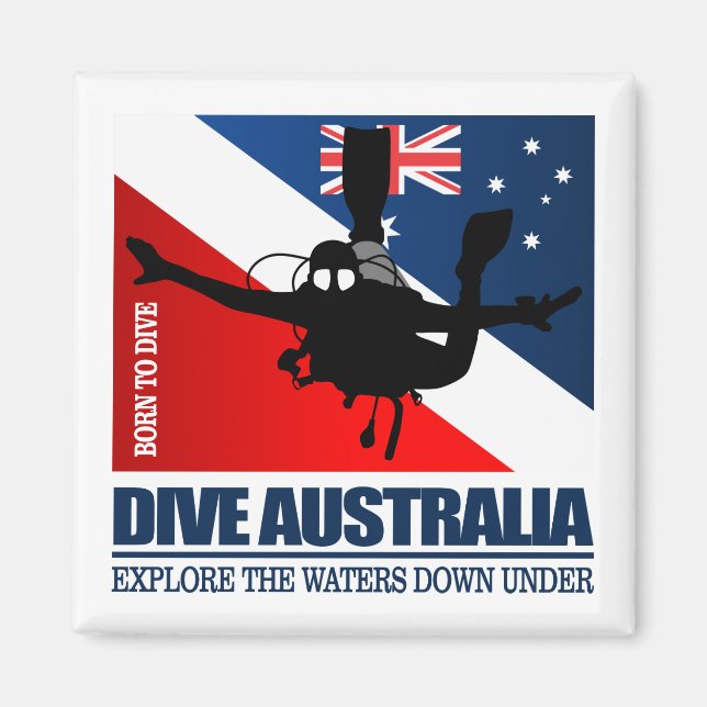 Dive Australien DF2 Magnet (Framsidan)