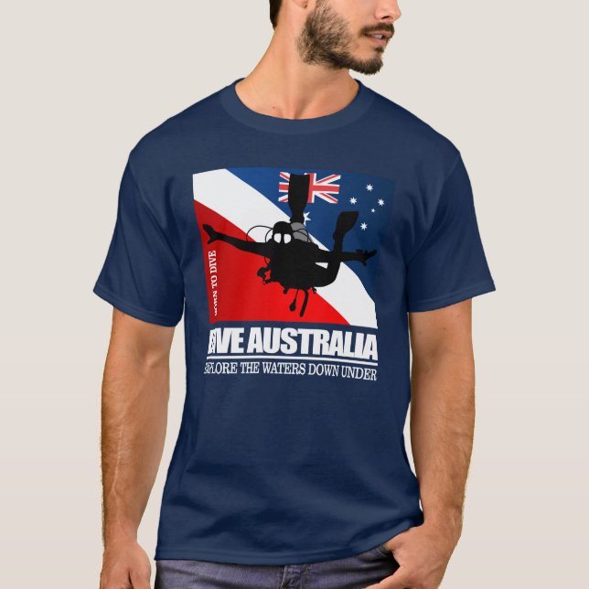 Dive Australien DF2 T Shirt (Framsida)