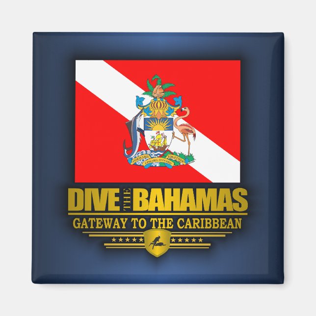 Dive Bahamas 2 Magnet (Framsidan)