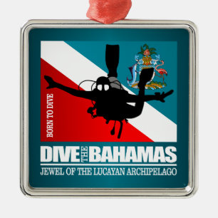 Dive Bahamas DF2 Julgransprydnad Metall
