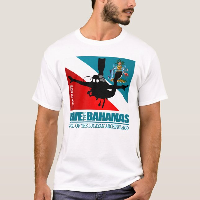 Dive Bahamas DF2 T Shirt (Framsida)
