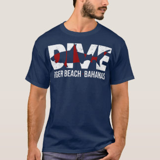 DIVE Bahamas Tiger Beach SCUBA Diving Shark T Shirt