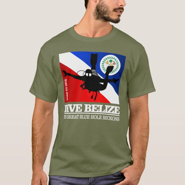 Dive Belize DF2 T Shirt (Framsida)