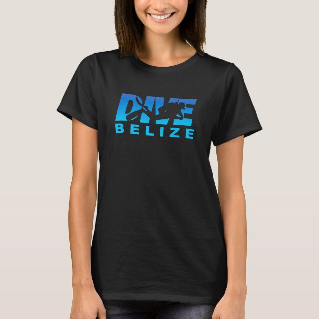 Dive Belize Dyka i Belize T Shirt (Framsida)