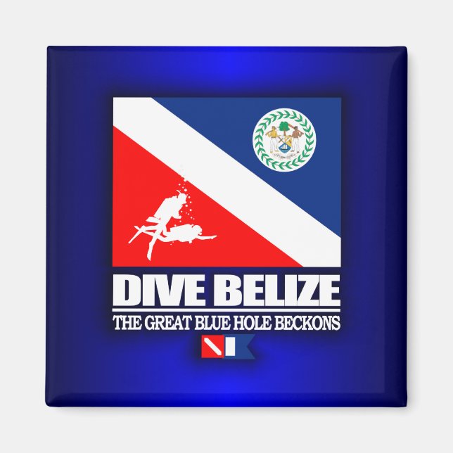 Dive Belize Magnet (Framsidan)