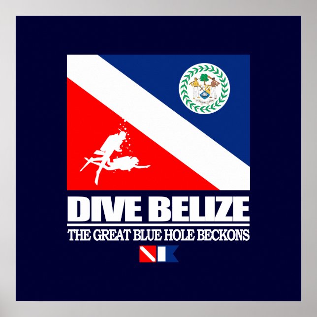 Dive Belize Poster (Framsidan)