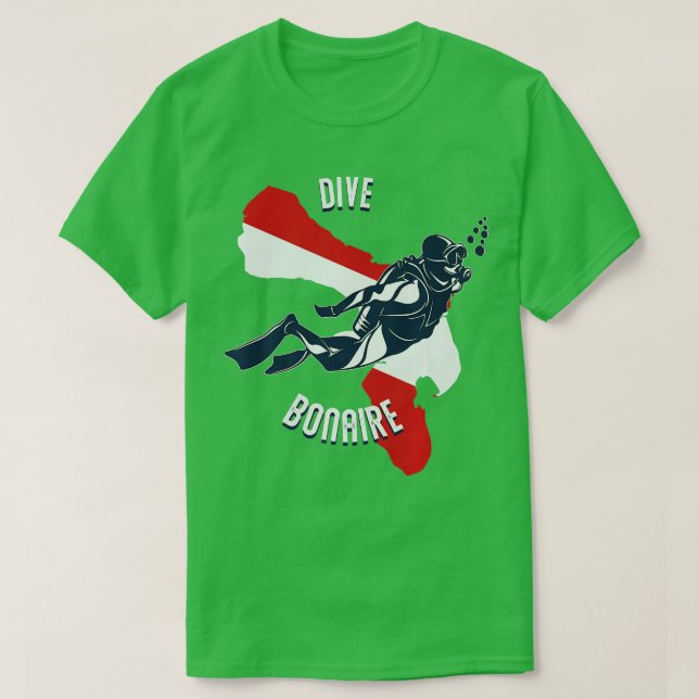 Dive Bonaire-Dykan för Västindien Bonaire T Shirt (Design framsida)