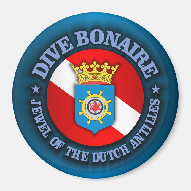 Dive Bonaire (rd) Magnet (Framsidan)