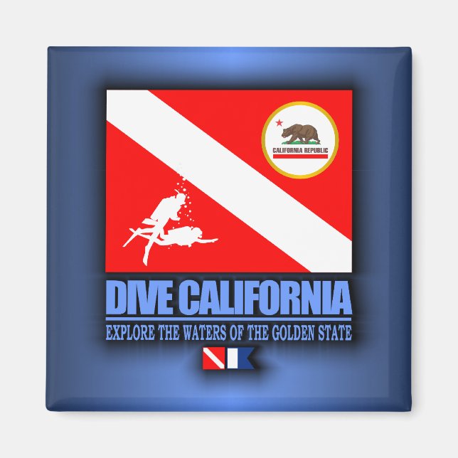 Dive California Magnet (Framsidan)