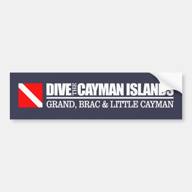 Dive Caymanöarna DF2 Bildekal (Framsidan)
