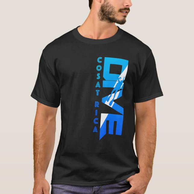 Dive Costa Rica Vacation Diving T Shirt (Framsida)
