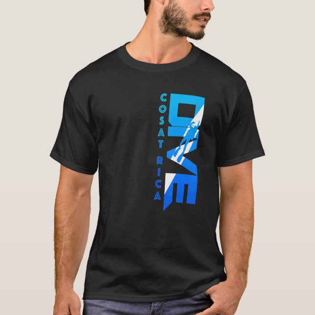 Dive Costa Rica Vacation Diving T Shirt (Framsida)