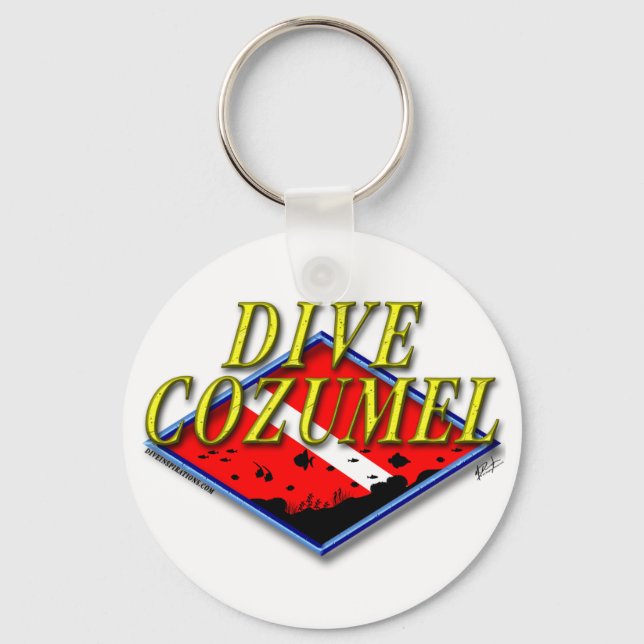 Dive Cozumel Keychain Nyckelring (Framsida)