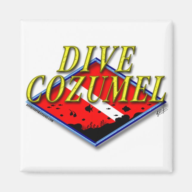 Dive Cozumel Magnet (Framsidan)