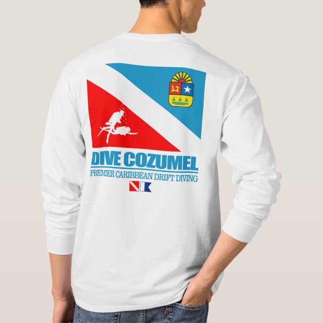 Dive Cozumel (sq) T Shirt (Baksida)