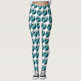 Dive Deep Live Free Dolphin Leggings