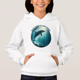 Dive Deep Live Free Dolphin T Shirt