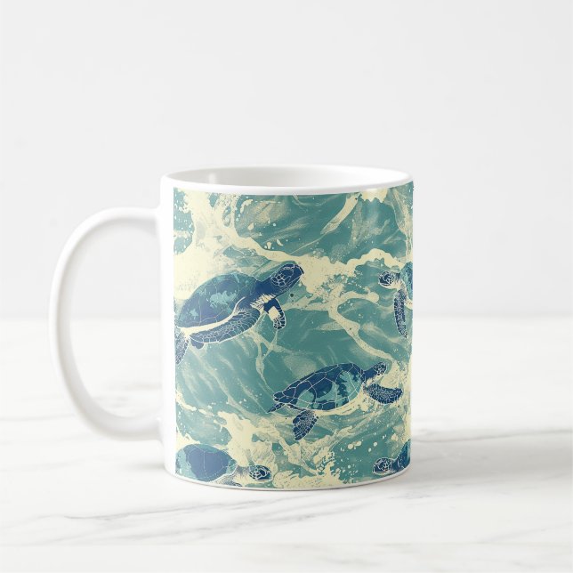 Dive Deep - Sea Turtle Coffee Company Kaffemugg (Vänster)
