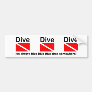 DIVE DIVE DISVE - stötfångare Bildekal