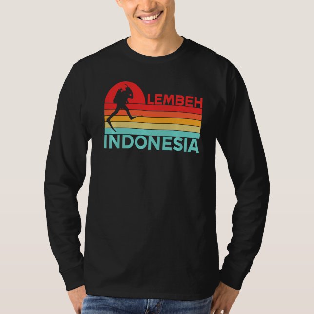 Dive Diver Indonesia Lembeh sund T Shirt (Framsida)