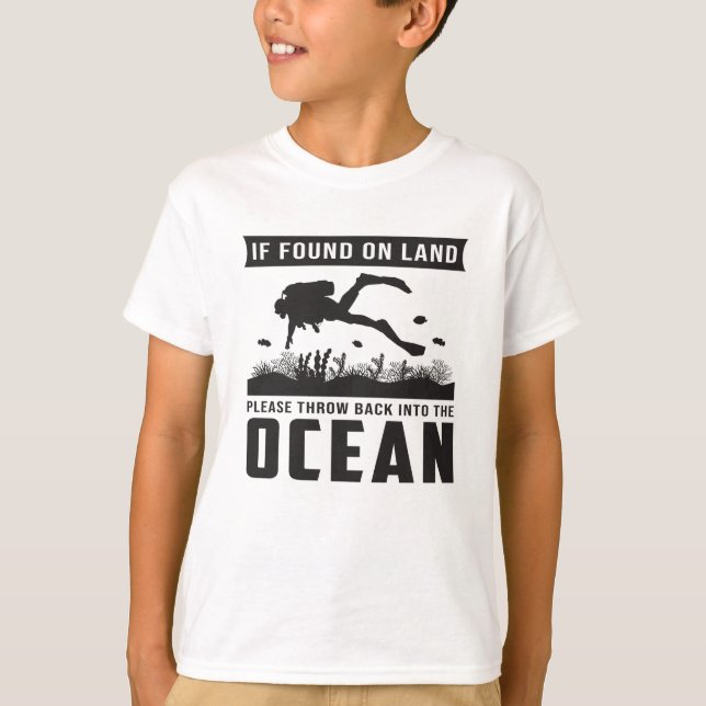 Dive Diver Scuba Sea Diving Funny Gift Idea T Shirt (Framsida)