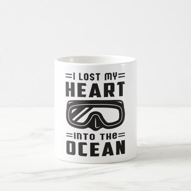 Dive Diving Sea Diver Dyka Funny Gift Idea Kaffemugg (Center)