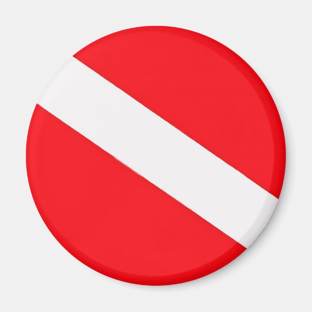 Dive Flagga Magnet (Framsidan)