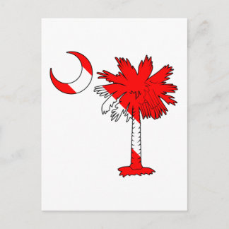 Dive Flagga Palmetto Vykort