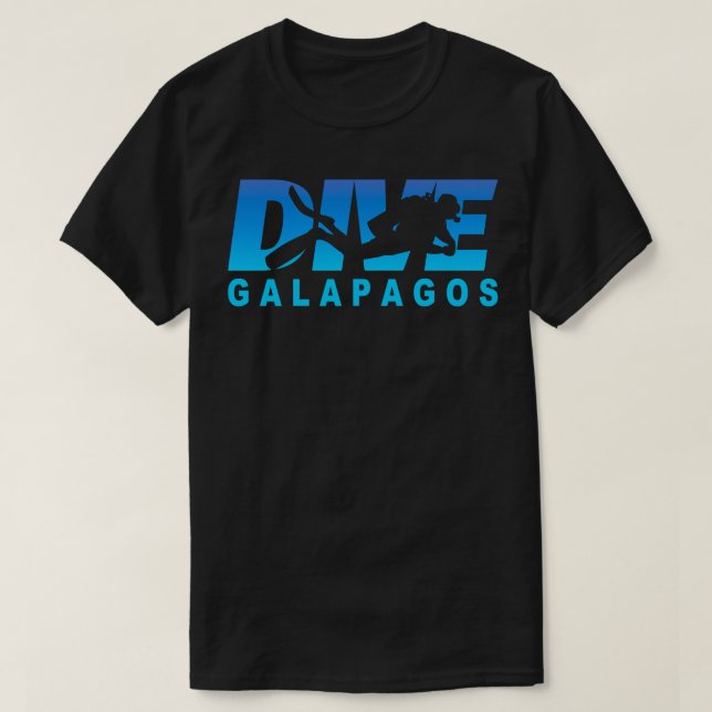 Dive Galapagos, Dyka på Galapagosöarna T Shirt (Design framsida)