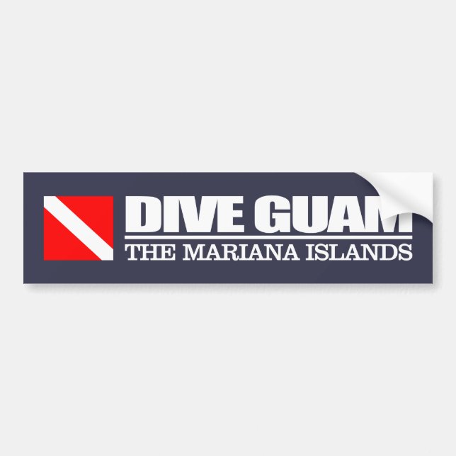 Dive Guam (sq) Bildekal (Framsidan)
