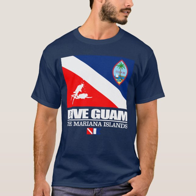 Dive Guam (sq) T Shirt (Framsida)