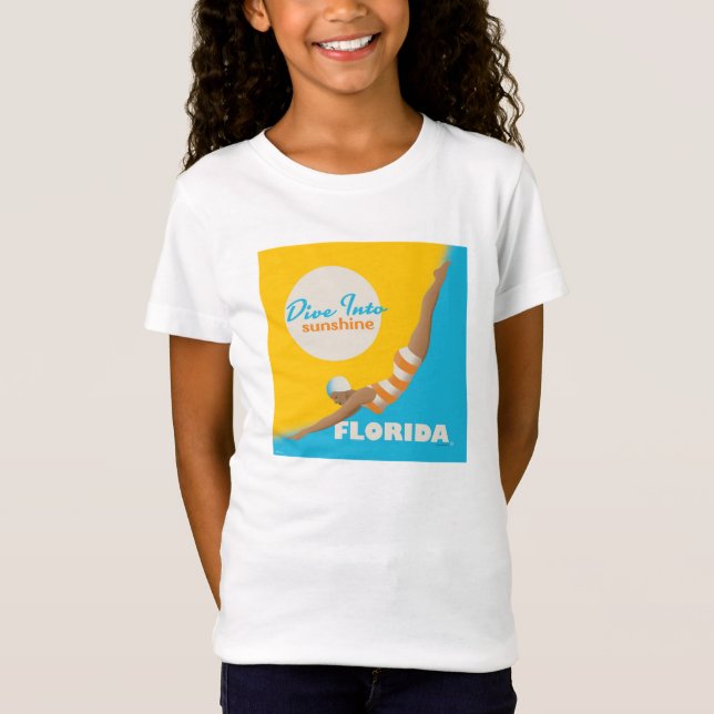 Dive in i solskine | Florida T Shirt (Framsida)