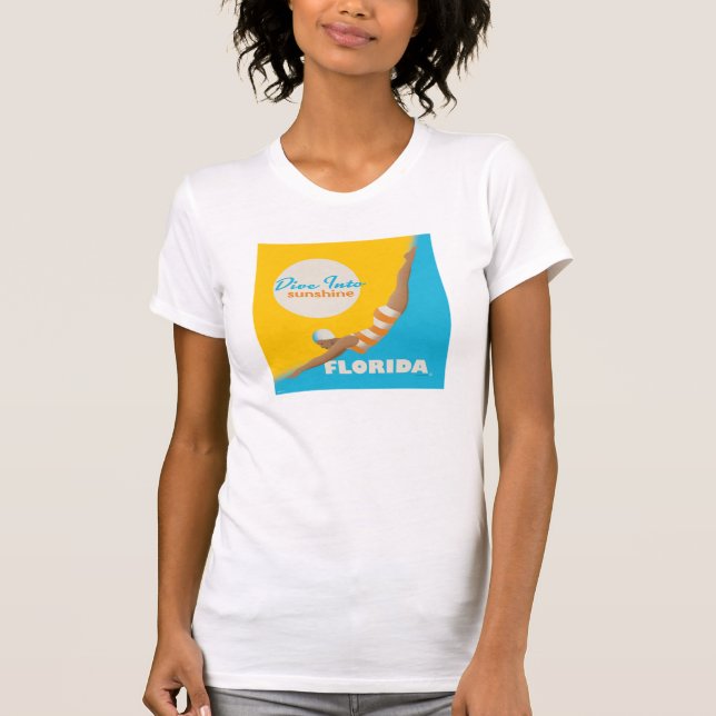 Dive in i solskine | Florida T Shirt (Framsida)