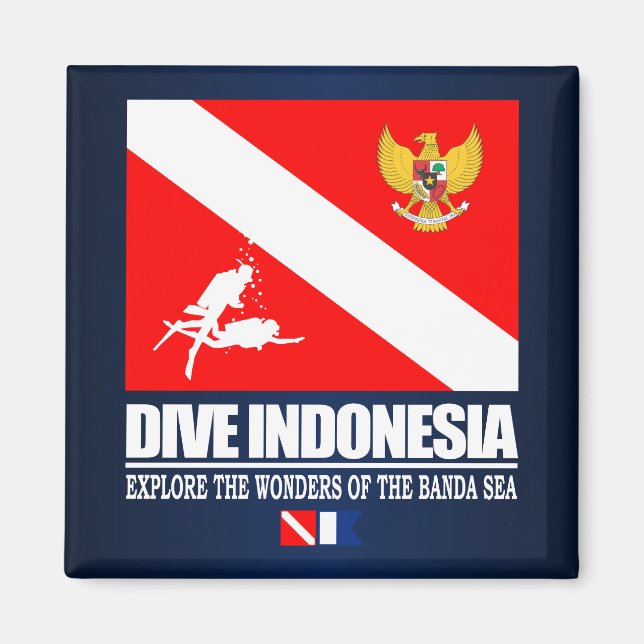 Dive Indonesien Magnet (Framsidan)