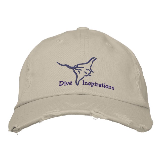 Dive inspirations Flies Manta Broderad Keps (Framsida)