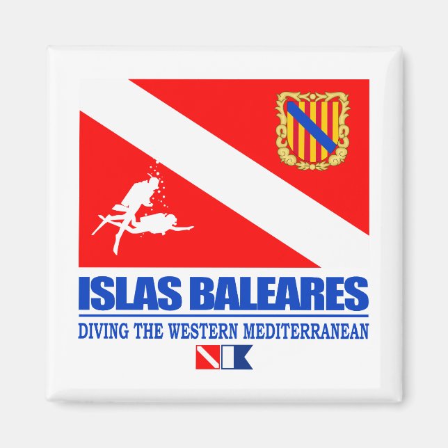 Dive Isla Baleares Magnet (Framsidan)