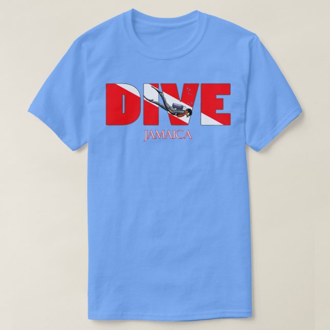 DIVE Jamaica Dyka Snorkeling T Shirt (Design framsida)