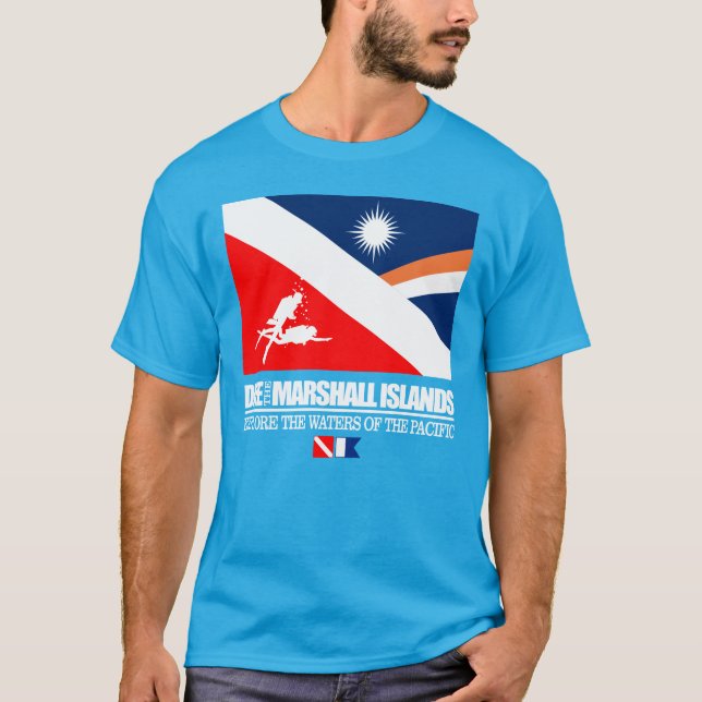 Dive Marshall Islands (sq) T-Shirt (Framsida)