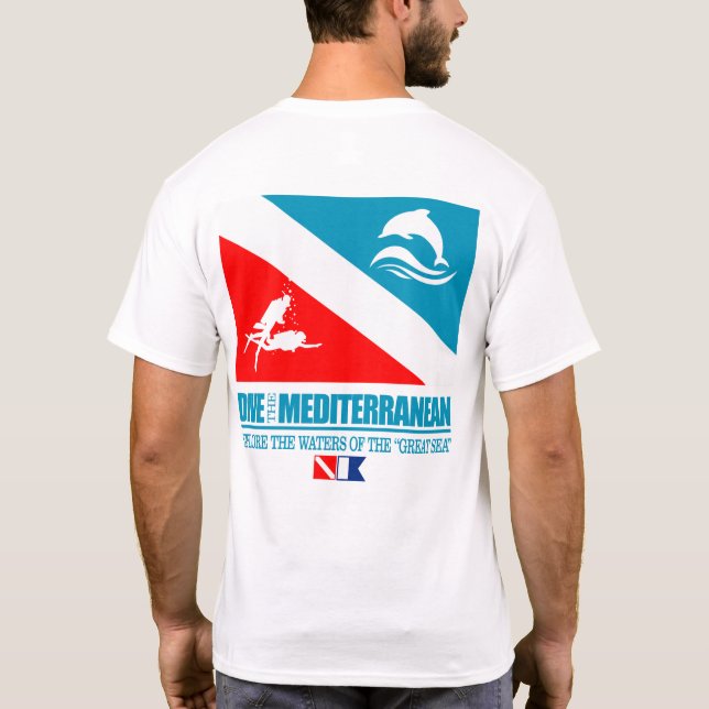 Dive Medelhavet (q) T Shirt (Baksida)