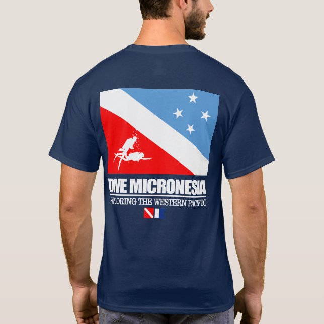Dive Micronesia (sq) T Shirt (Baksida)