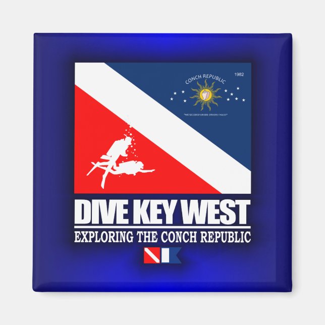 Dive Nyckel Väster Magnet (Framsidan)