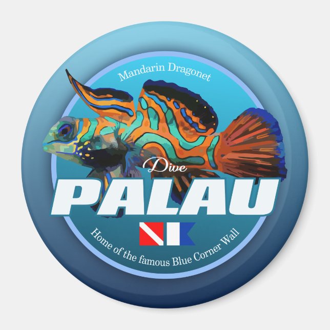 Dive Palau (DD2) Magnet (Framsidan)