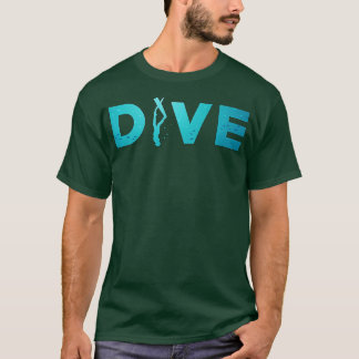 Dive Quote Freedive Spearfish Apnea Apnoe Fläkt T Shirt