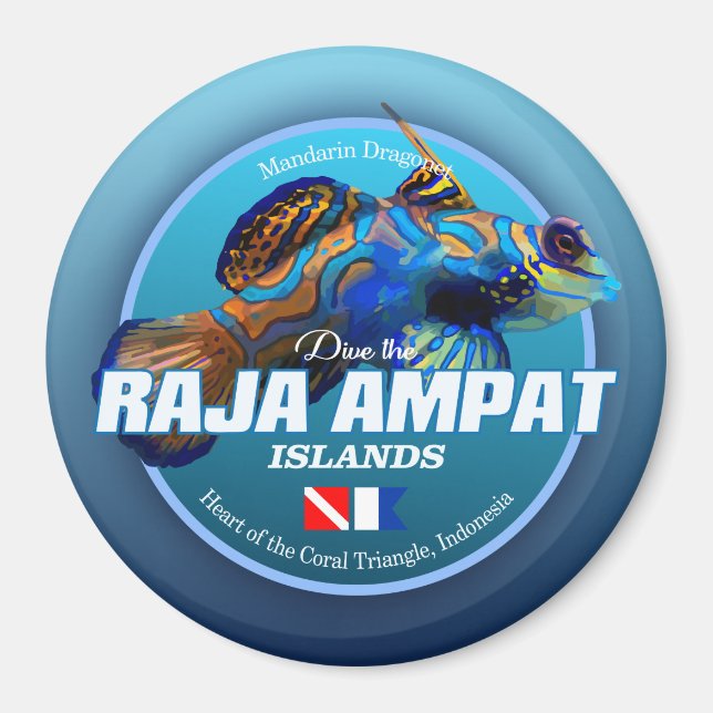 Dive Raja Ampat (DD2) Magnet (Framsidan)