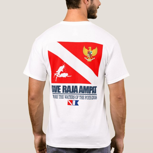Dive Raja Ampat (sq) T Shirt (Baksida)